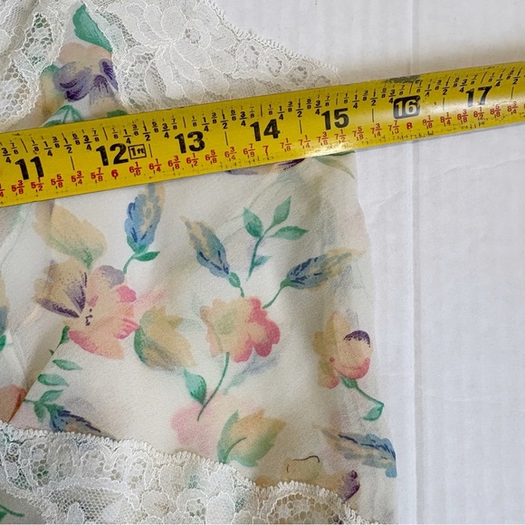 Vintage Victoria’s Secret Gold Label Floral Slip Nightgown Nightie Size Medium - Picture 13 of 16